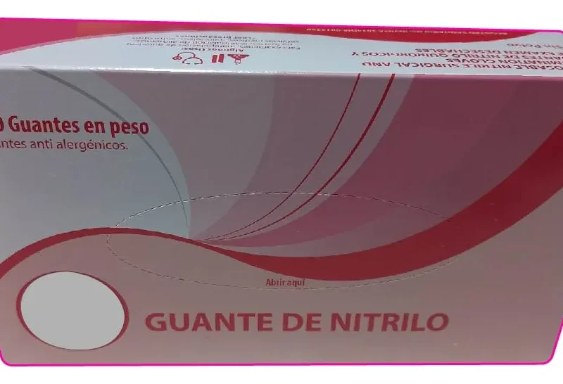 Guantes de Nitrilo Rosa Caja x100 Unidades – Sin Polvo | PROVI